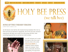 Tablet Screenshot of holybeepress.com